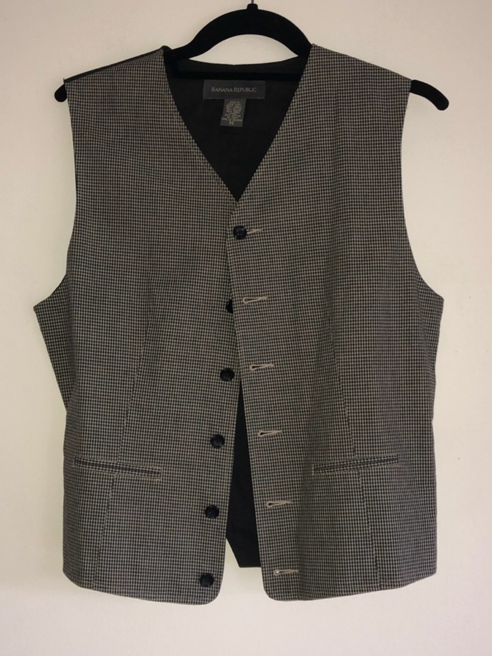 Banana Republic button front vest unisex